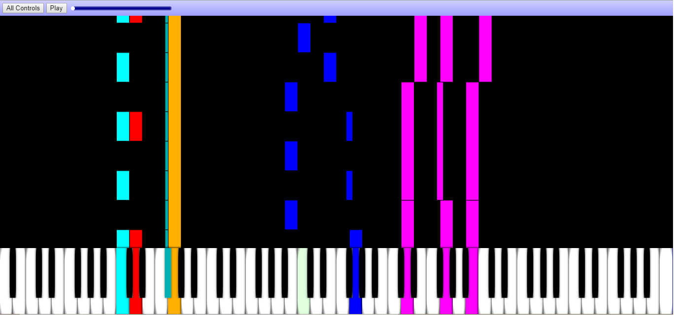 Screenshot of the MIDI Player Web App.
